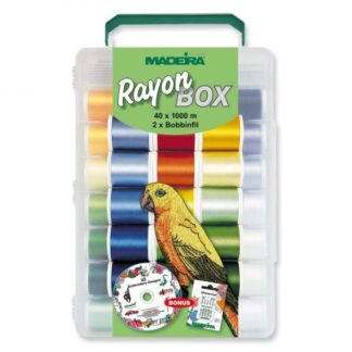 MADEIRA Rayon Box Stickgarn (40 x 1000m)